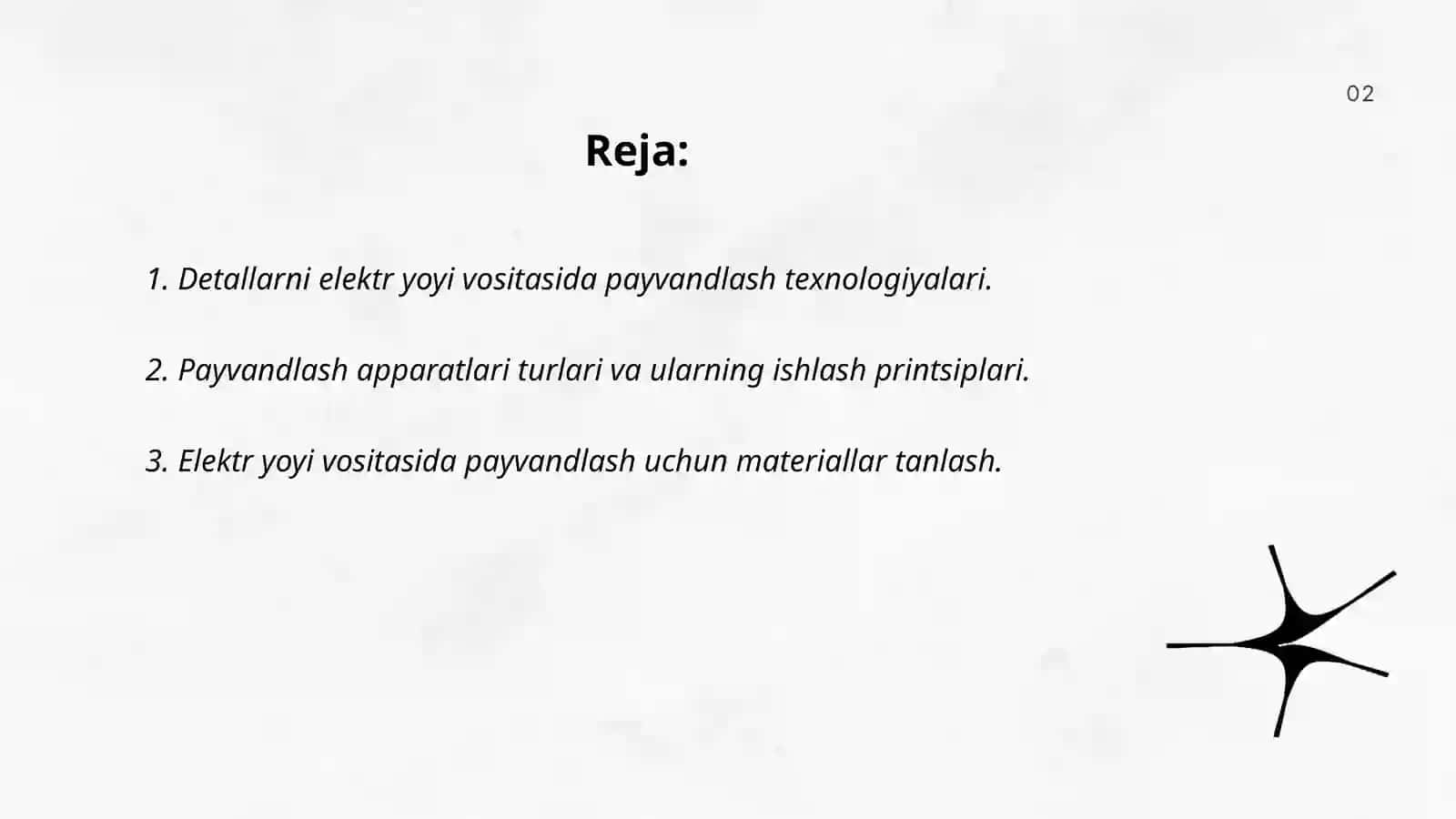 Detallarni elektr yoyi vositasida payvandlash texnologiyalari 2