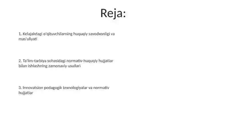 Innovatsion pedagogik texnologiyalar va normativ hujjatlar 2