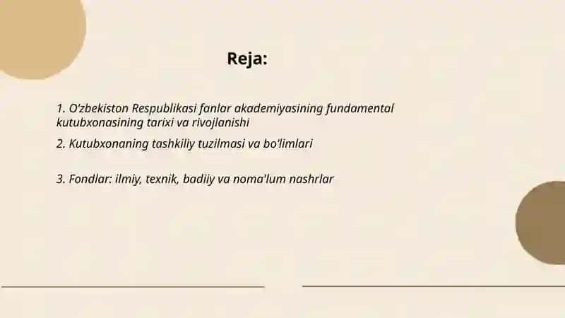 Oʻzbekiston Respublikasi fanlar akademiyasining fundamental kutubxonasi 2