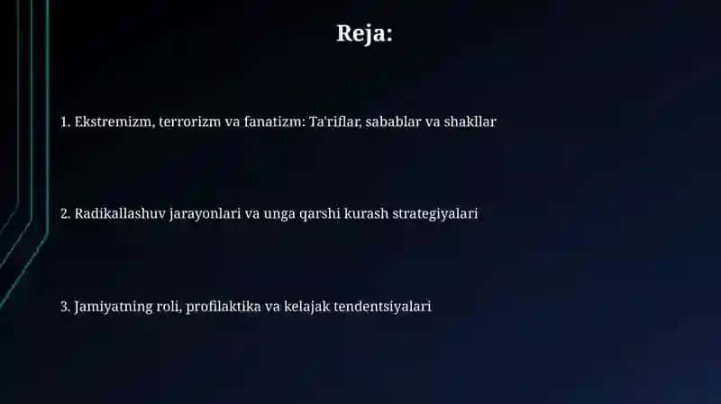 Ekstremizm, terrorizm va fanatizm: Ta'riflar, sabablar va shakllar 2