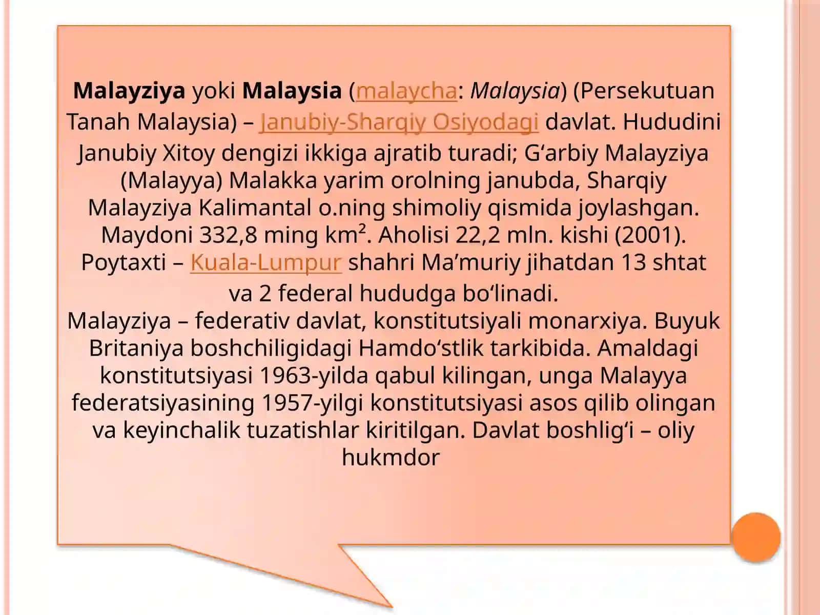 Malayziya ta`lim tizimi 2