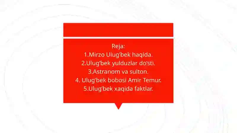 Mirzo Ulug’bek haqida 2