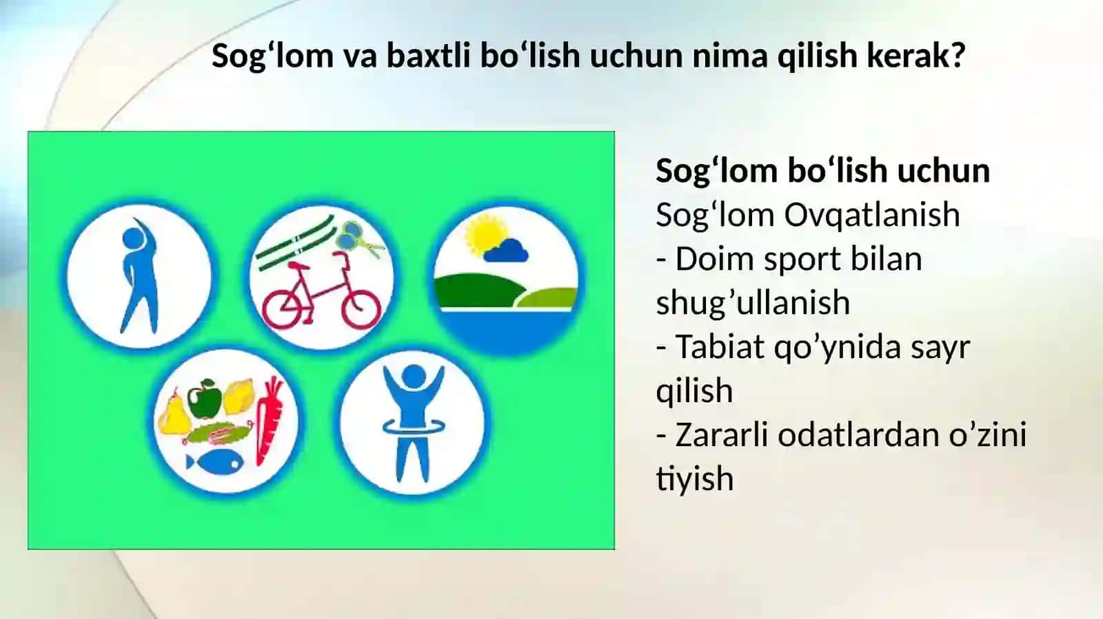 Sog‘lomturmushtarzi 2