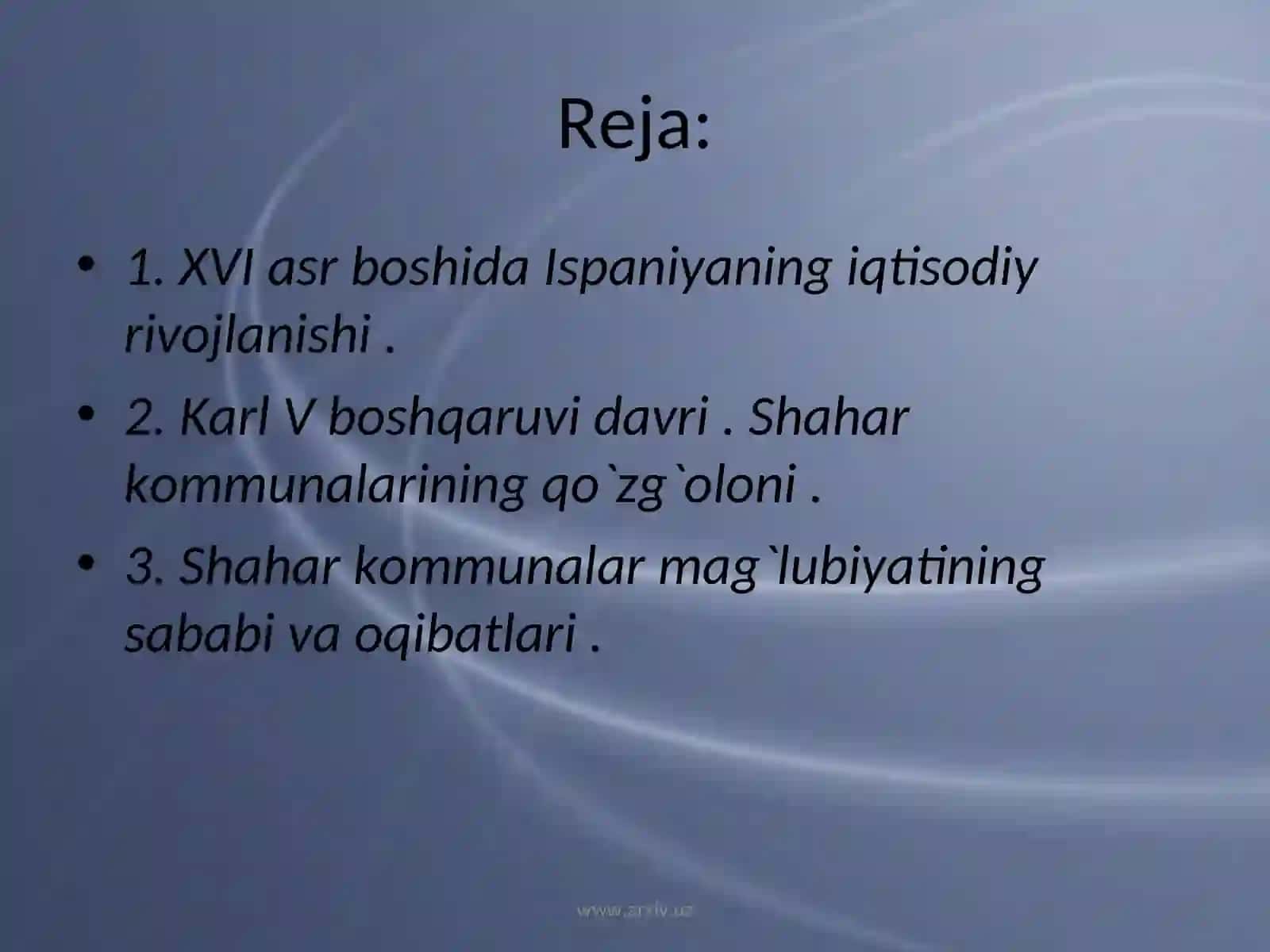 Ispaniya XVII-XIX asrlarda 2