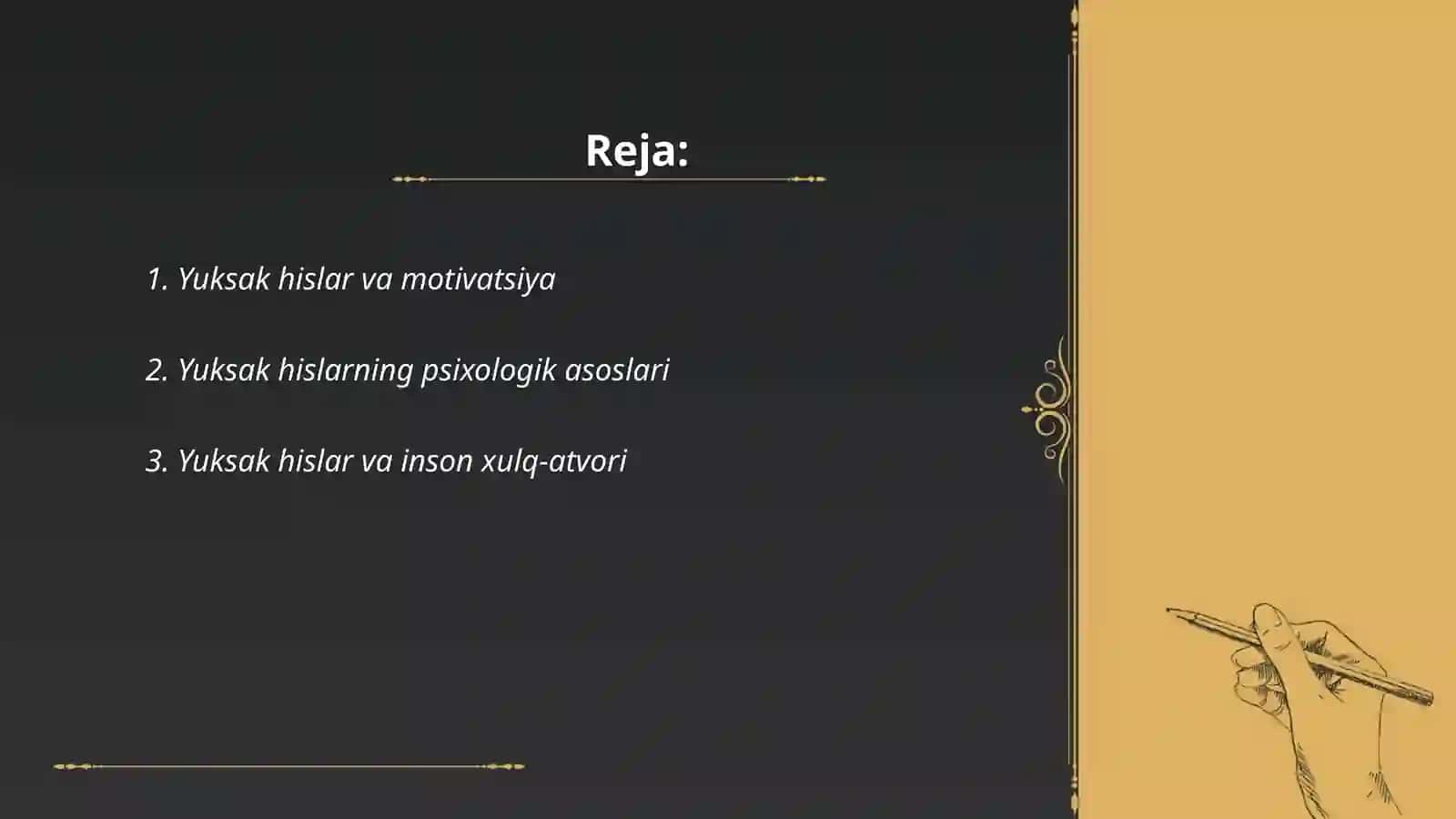 Yuksak hislar psixologiya 2
