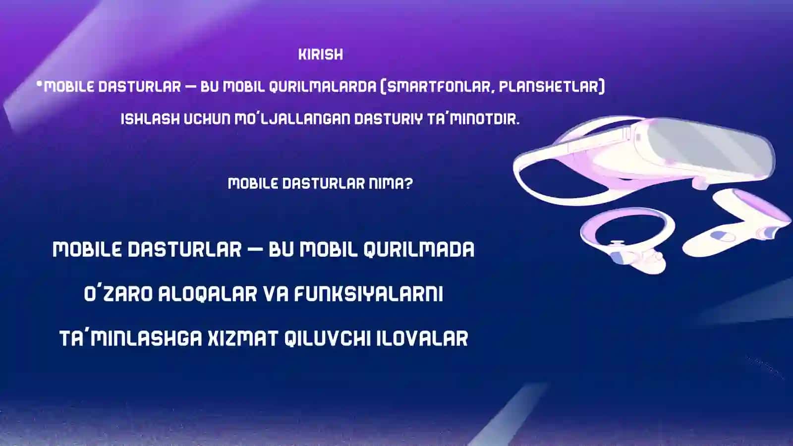 Mobile dasturlar 2