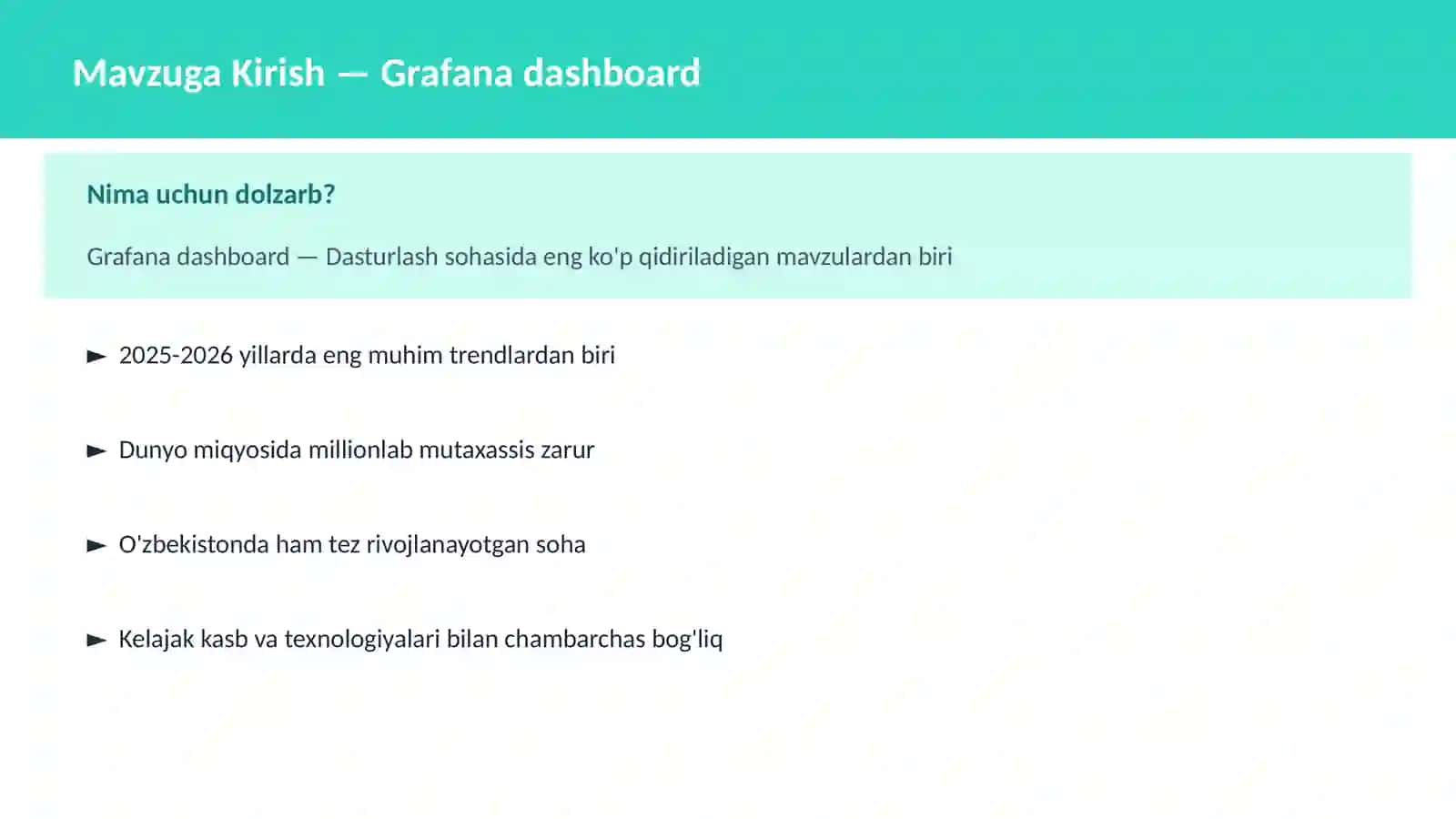 Grafana dashboard 2