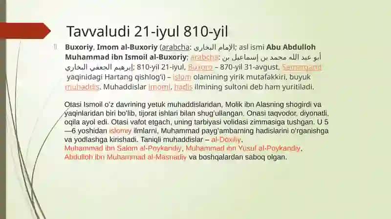 IMOM-al BUXORIYning Al-adab Al-mufrat asari 2