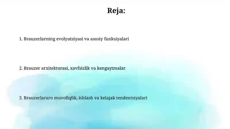 Brauzerlar: Tarix va Evolyutsiya 2