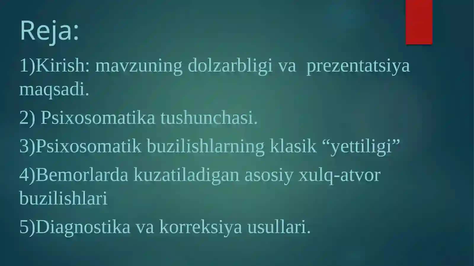Psixosomatik kasalliklar bilan kasallangan bemorlarning xulqatvor buzilishlari 2