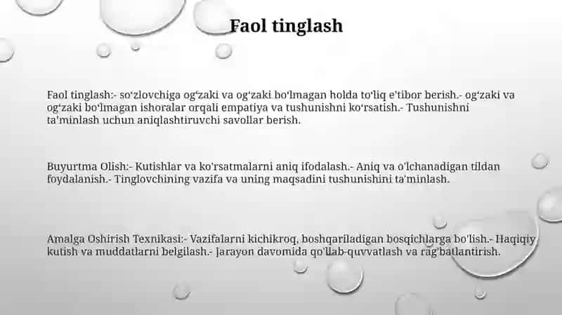 Buyurtma Olish Va Amalga Oshirish Texnikasi 2