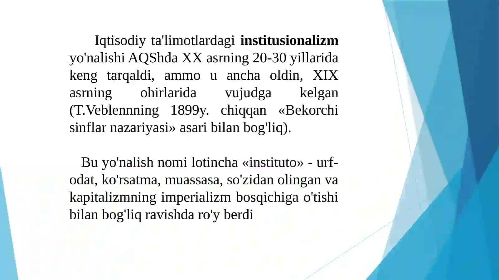 Institutsionalizm 2