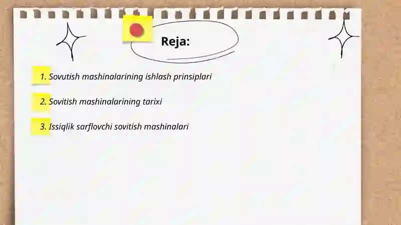 Sovuqlik olishga issiqlik sarflovchi sovitish mashinalari 2