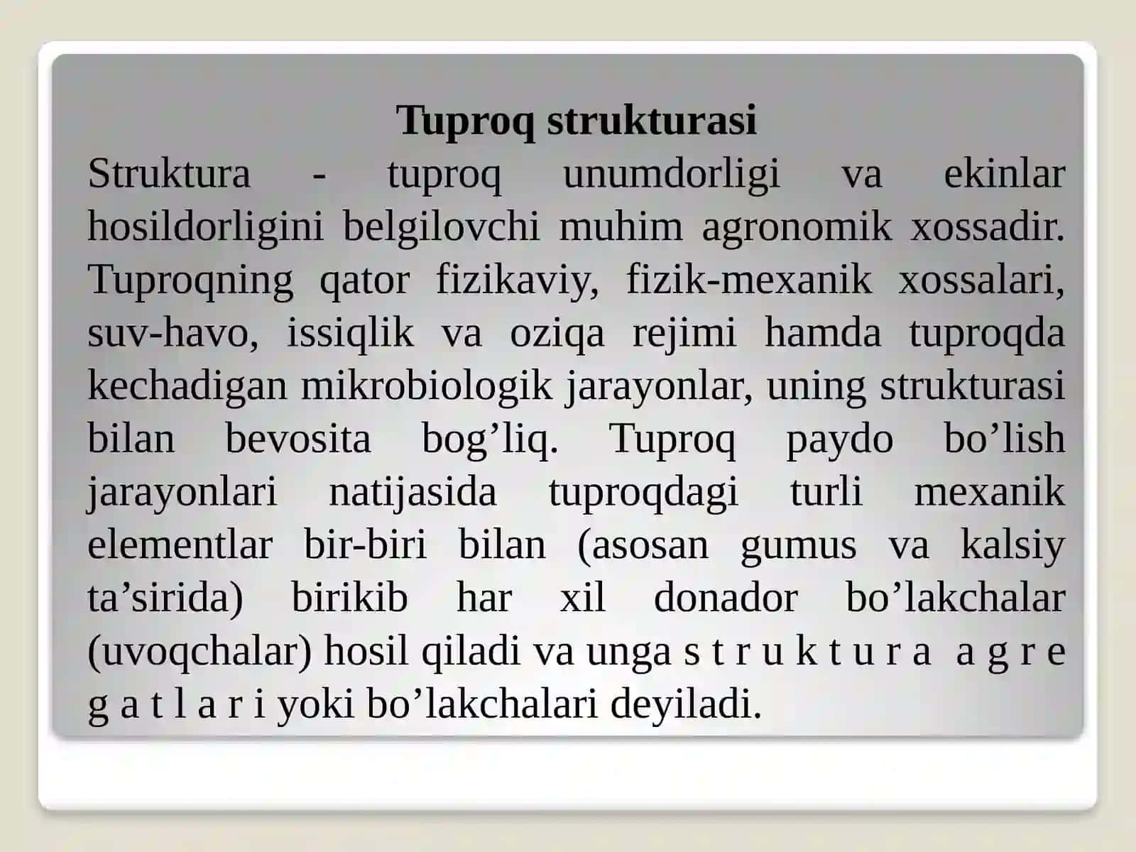 TUPROQ STRUKTURASI VA UNING AHAMIYATI 2