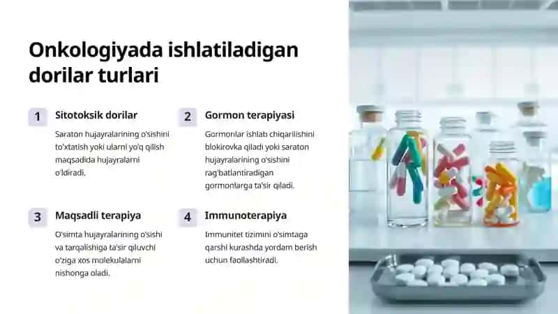 Onkologiyada ishlatiladigan dorilar 2