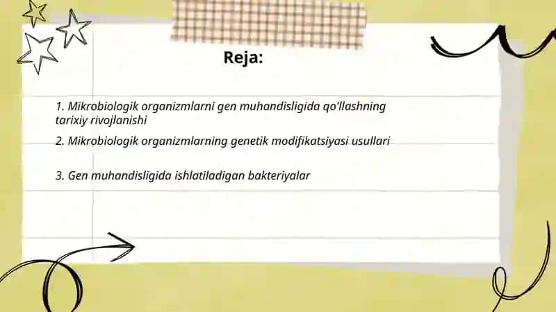 Mikroorganizmlarni gen muhandisligida qõllanilishi va ushbu yõnalishda erishilgan yutuqlar 2
