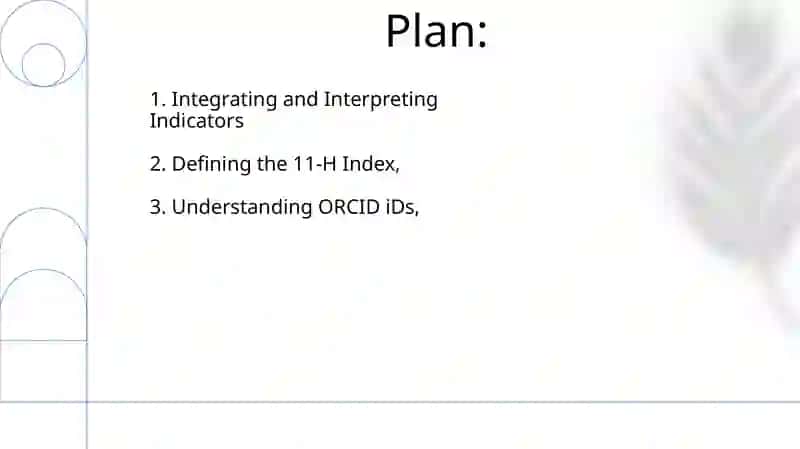 ORCID ID and h-index Integration 2