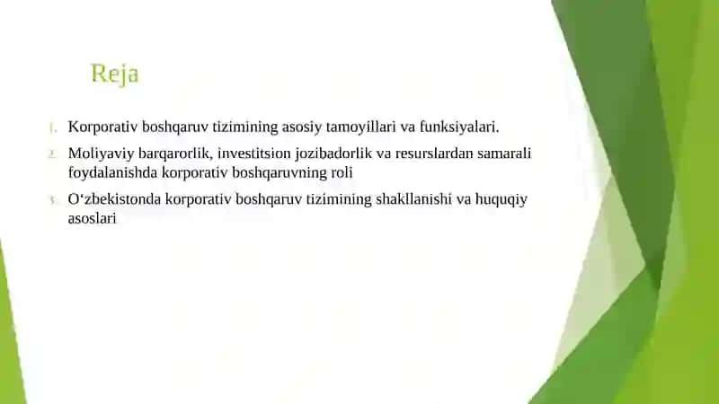 Korporativ boshqaruvning iqtisodiy mohiyati 2
