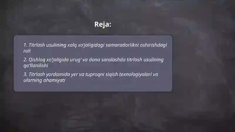 Titrlash usulining xalq xojaligidagi ahamyati 2