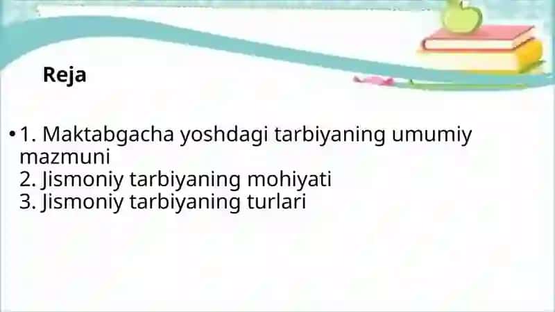 Maktabgacha ta’lim tashkilotida  jismoniy talim  berish usullari 2