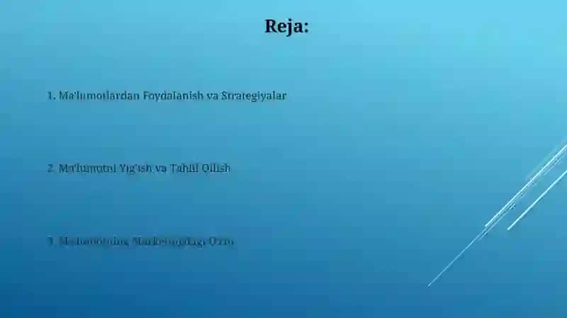 Marketingda axborotning roli 2