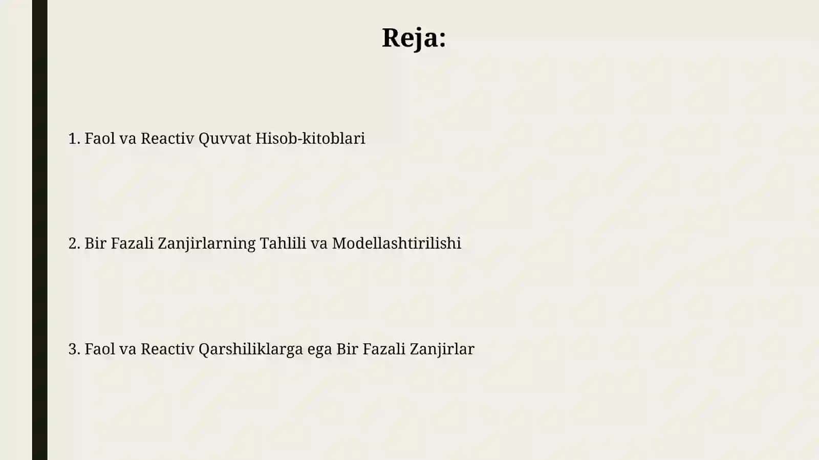 Faol va Reactiv Qarshilikga ega Bir Fazali Zanjirlar 2