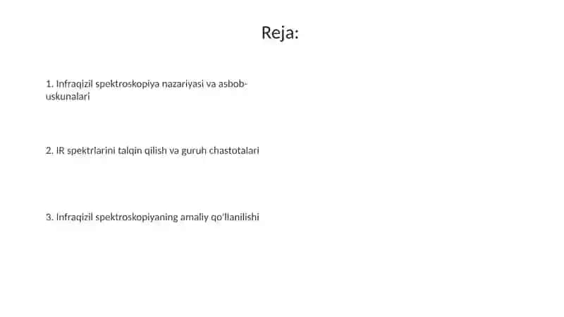 Infraqizil spektroskopiya 2