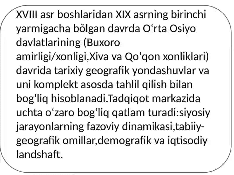 Buxoro xonligi va amirligining tarixiy geografiyasi 2