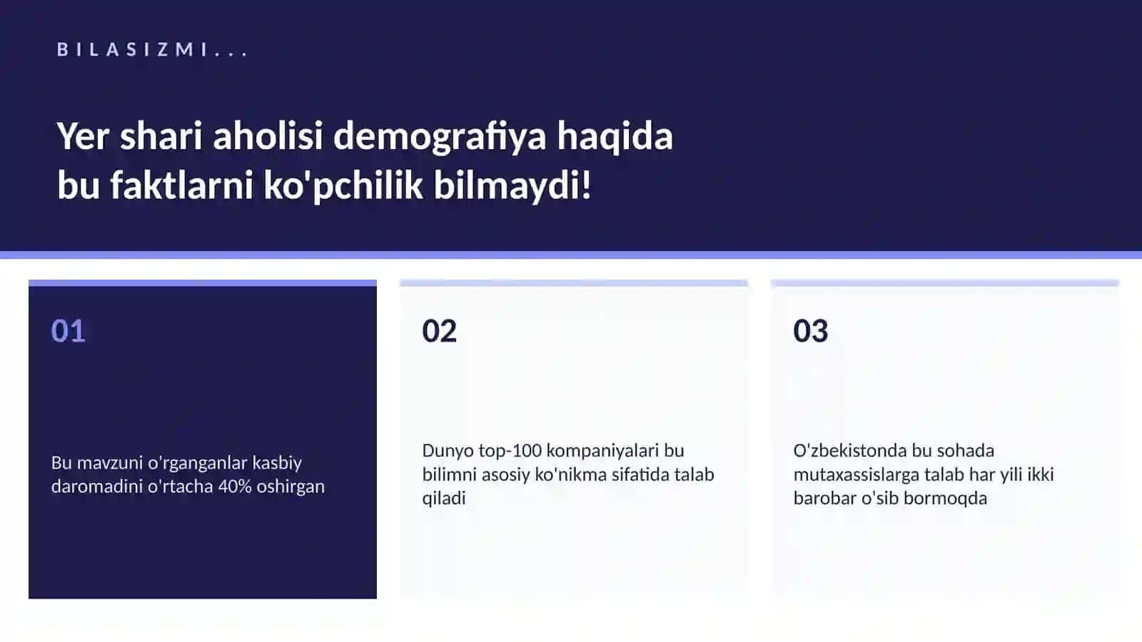 GEOGRAFIYA VA EKOLOGIYA Yer shari aholisi demografiya 2