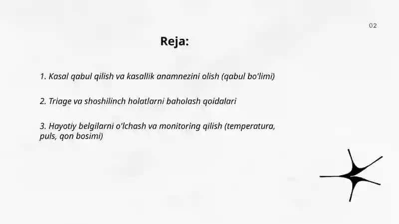 Amaliyotni qabul,terapiya va ginekologiya 2