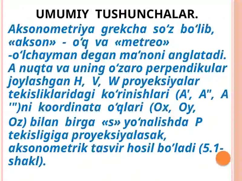 Aksonometrik proyeksiyalar 2