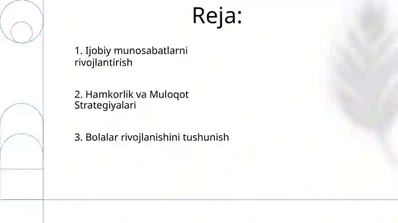 PSIXOLOG Maktabgacha talimda tarbiyachilar va ota onalar bilan ishlash 2