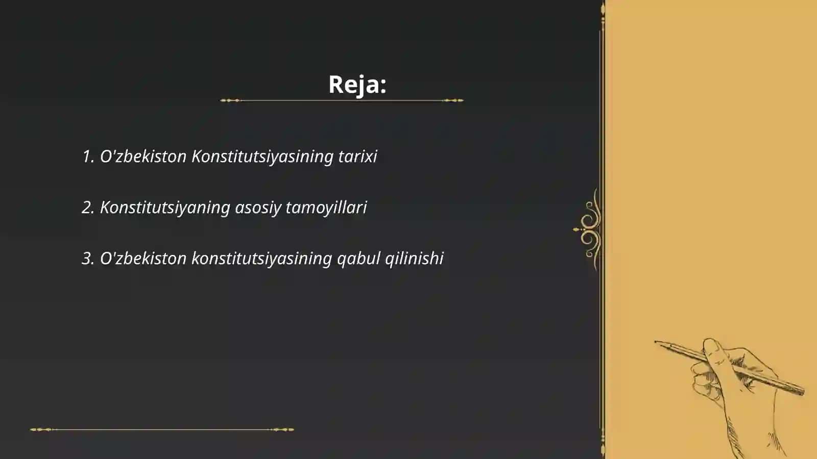 O'zbekiston Konstitutsiyasi 2