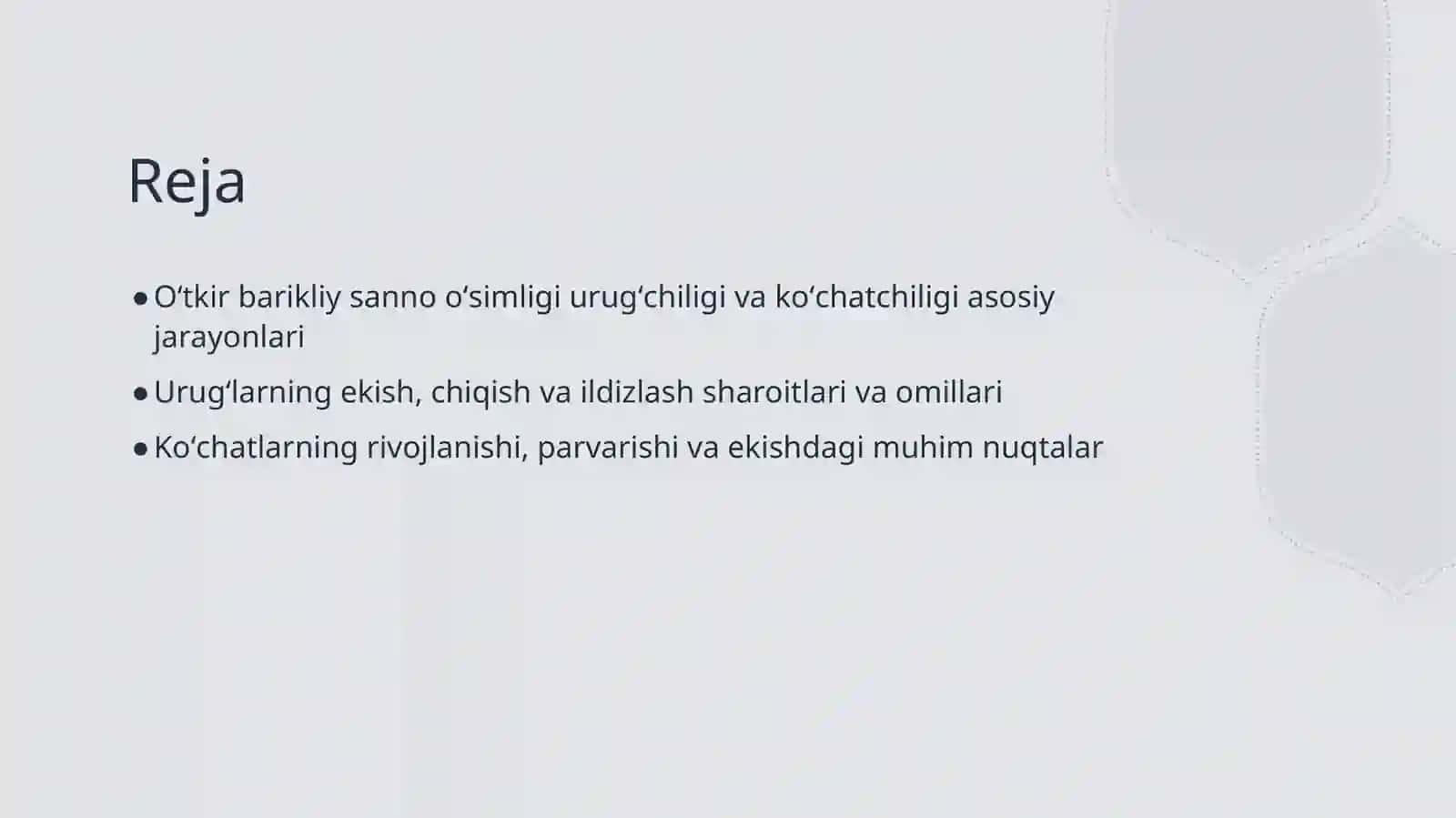Oʻtkir barikliy sanno oʻsimligi urugʻchiligi va koʻchatchiligi taxlili 2