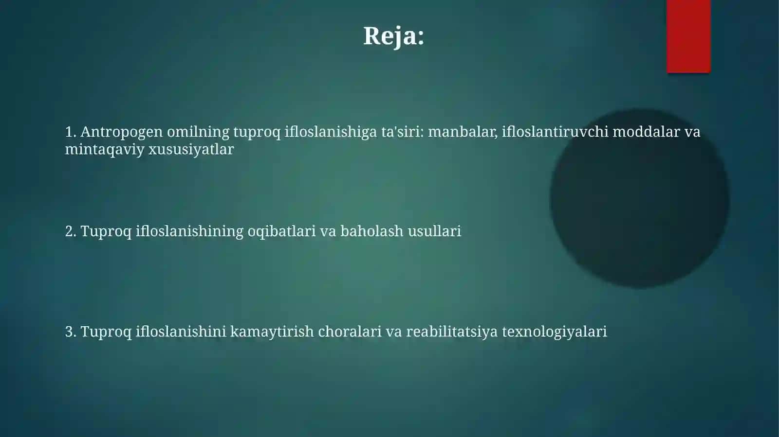 Hududlarda tuproq ifloslanishiga antropogen omilning taʼsiri 2