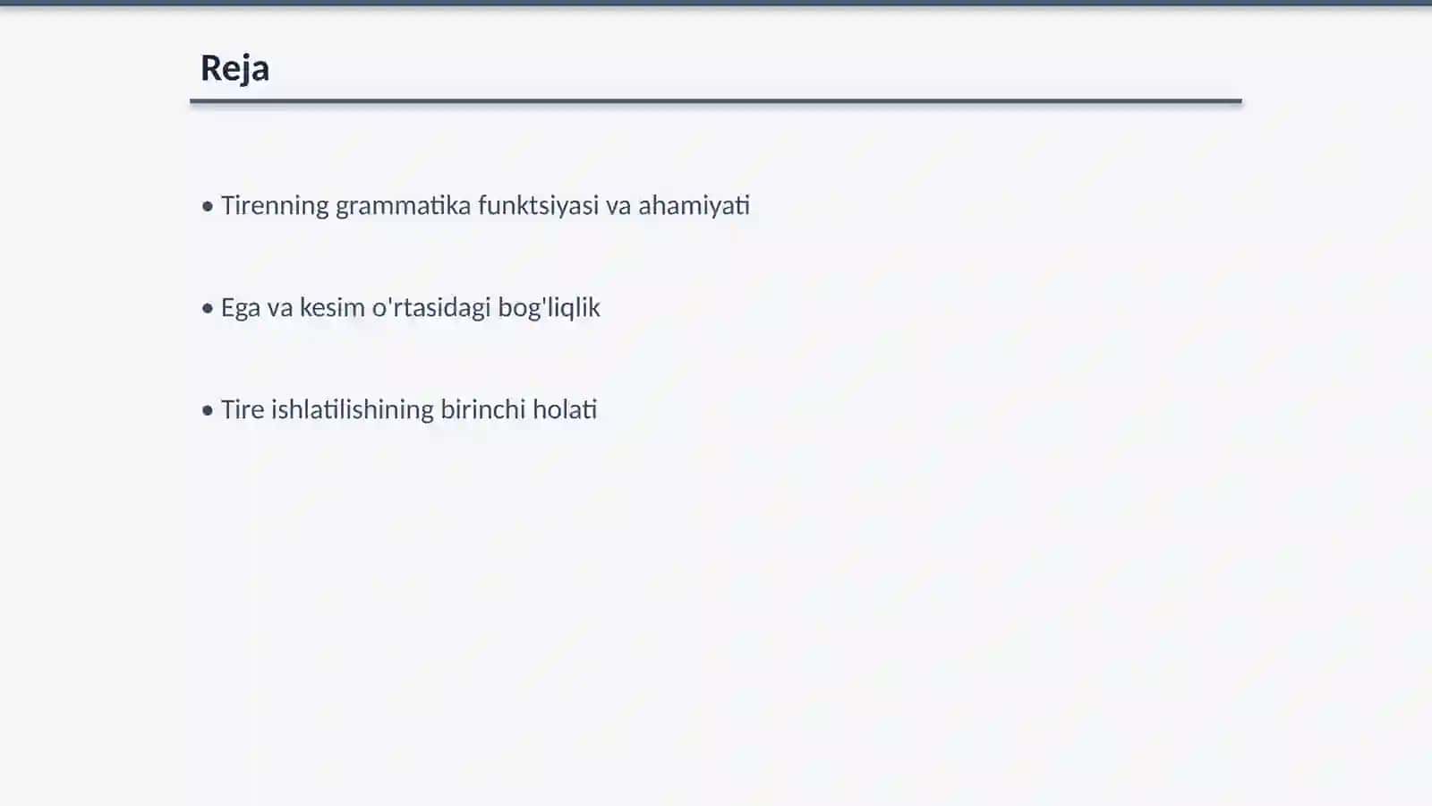 Ega va kesimning orasida tirening ishlatilishi 2