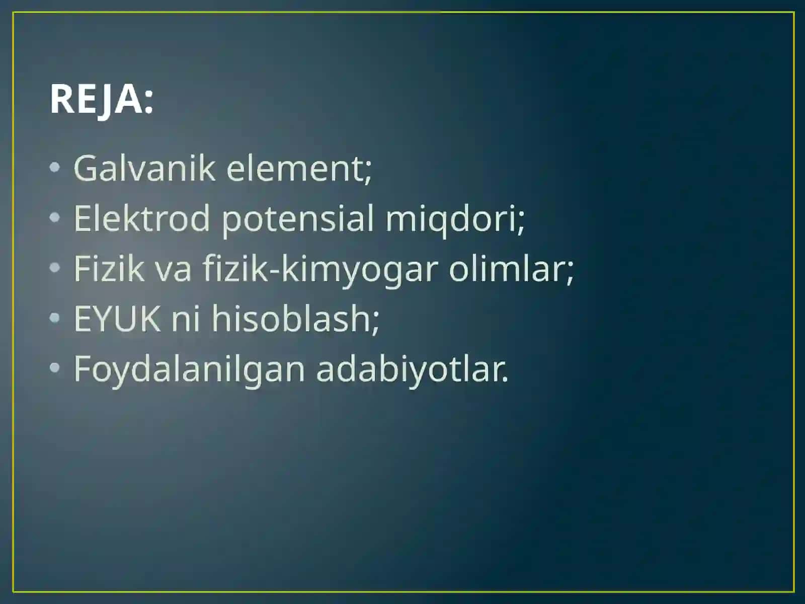 Galvanik elementlar 2