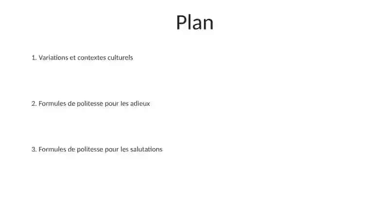 Formules de politesse pour saluer et conger 2