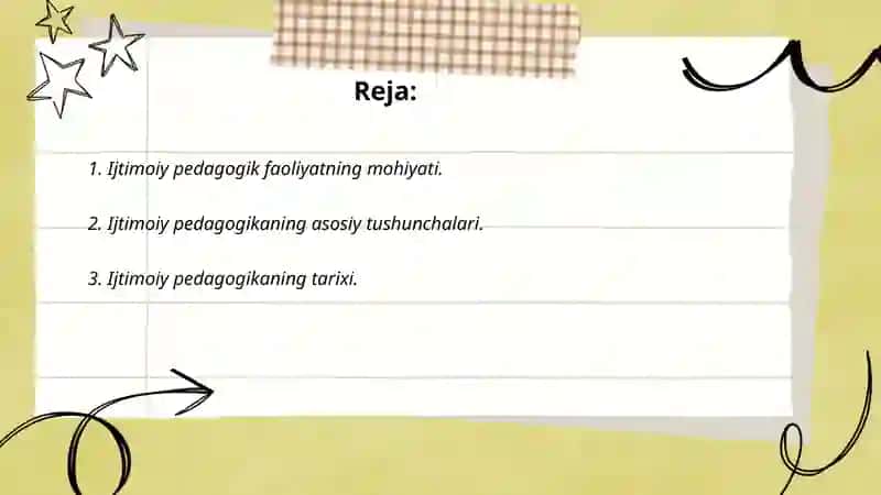Ijtimoiy pedagogik faoliyat metodikasi va texnalogiyalari 2