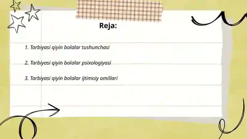 Tarbiyasi qiyin bolalar klassifikatsiyasi 2