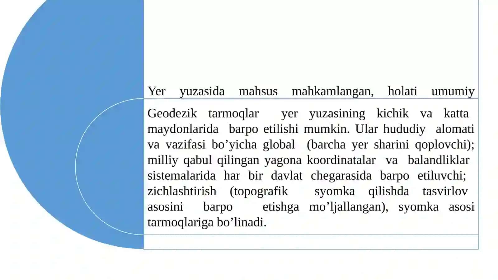 Geodezik tarmoqlar va ularning ahamiyati 2