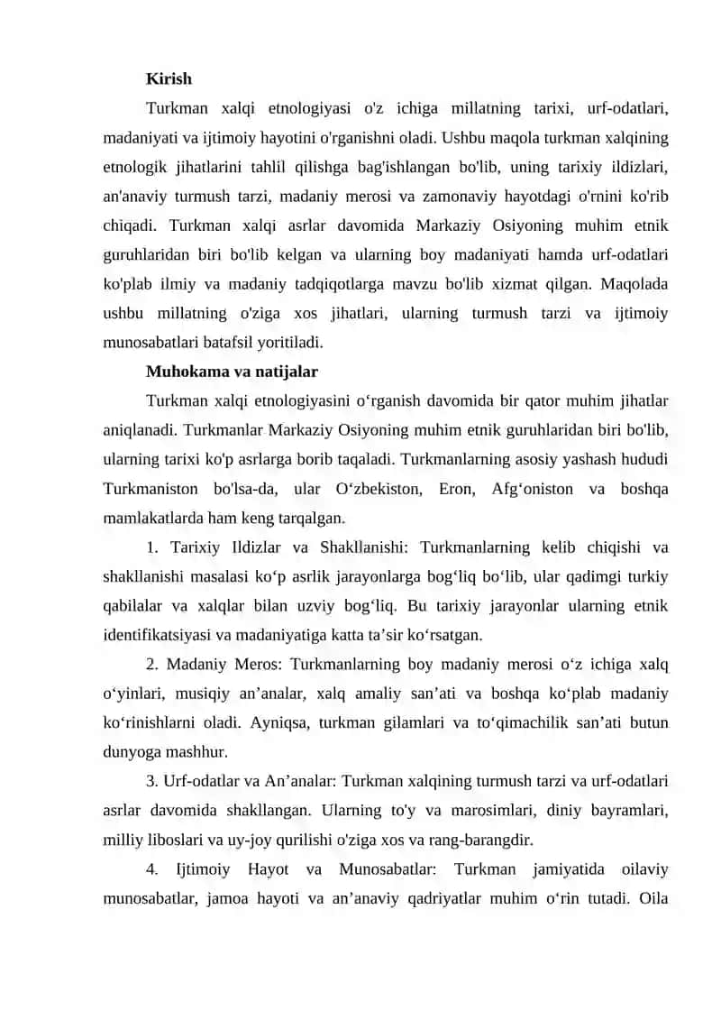 TURKMAN XALQI ETNALOGIYASI 2