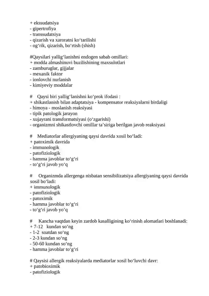 Kandli diabetda siydikning solishtirma og‘irligi 2