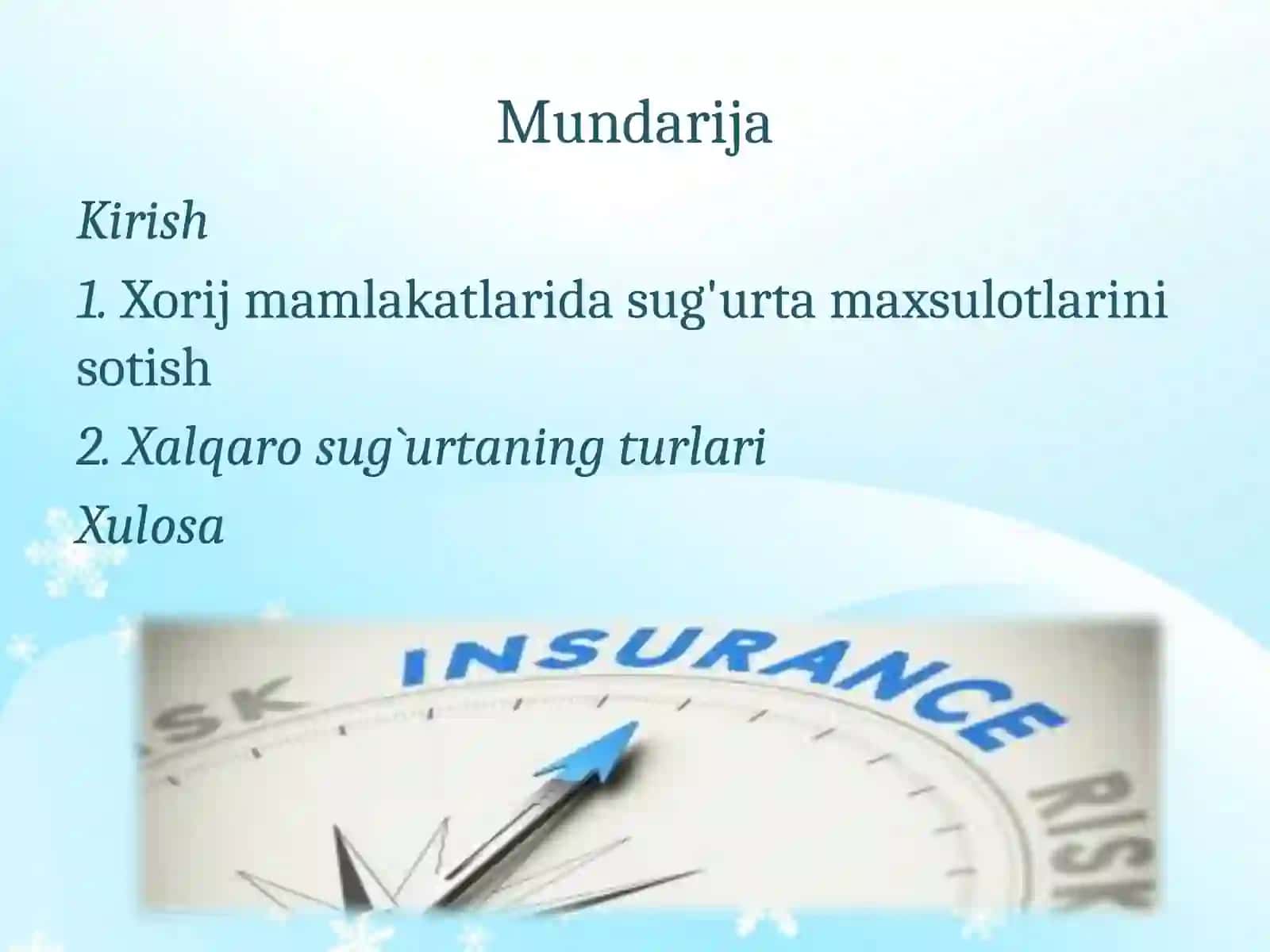 Xorij mamlakatlarida sug'urta maxsulotlarini sotishda sug'urta marketingini tutgan o'rni va ahamiyati 2
