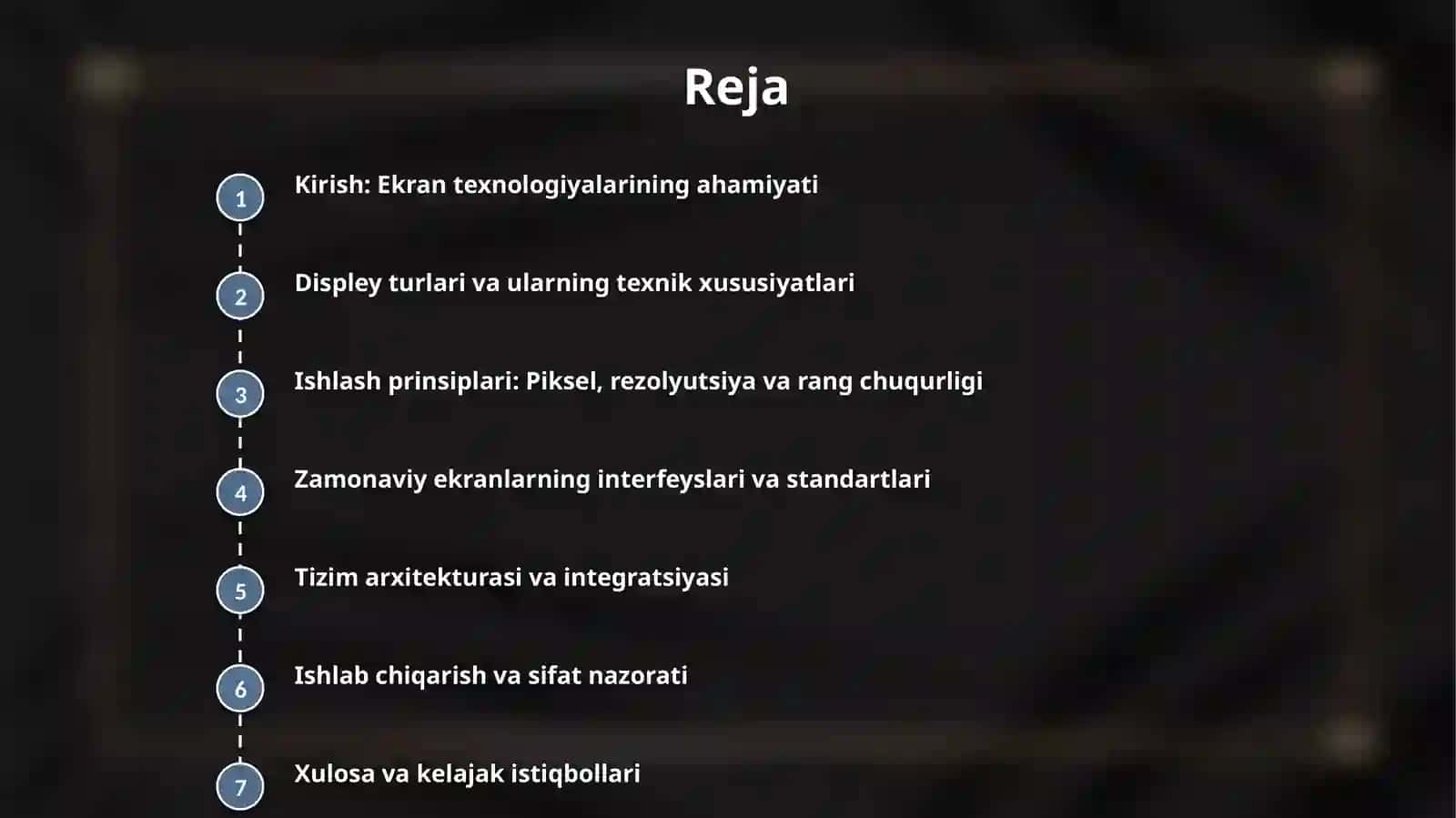 Ekran va uning asosiy xususiyatlari va ishlash printsiplari 2