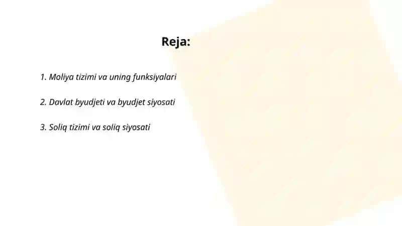 Moliya pul va bank tizimi 2