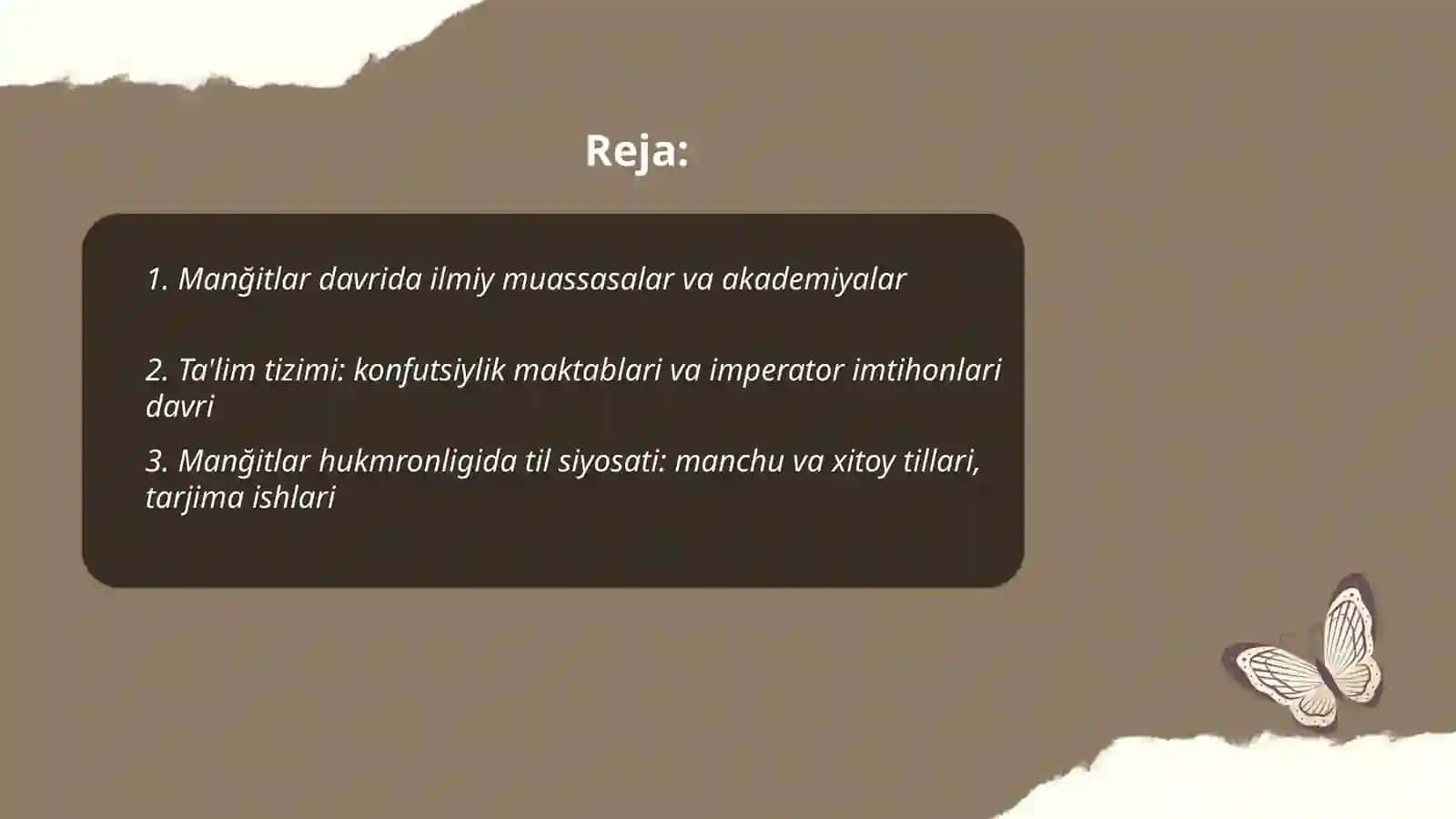 Manğitlar davrida ilmiy muassasalar va akademiyalar 2