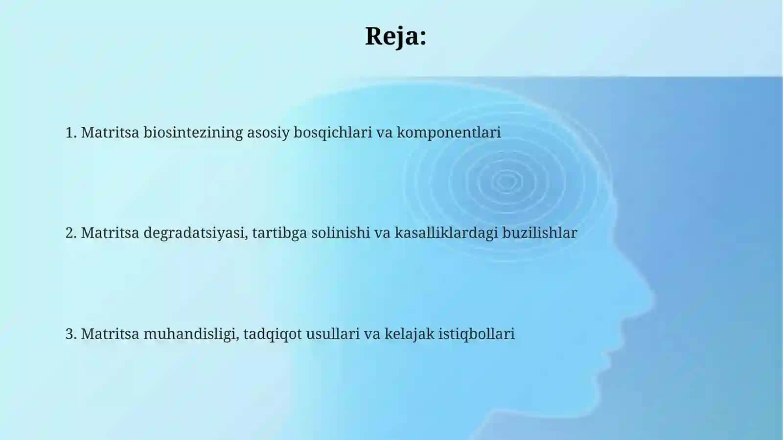 Tirik organizmdagi matritsali biosintezi 2