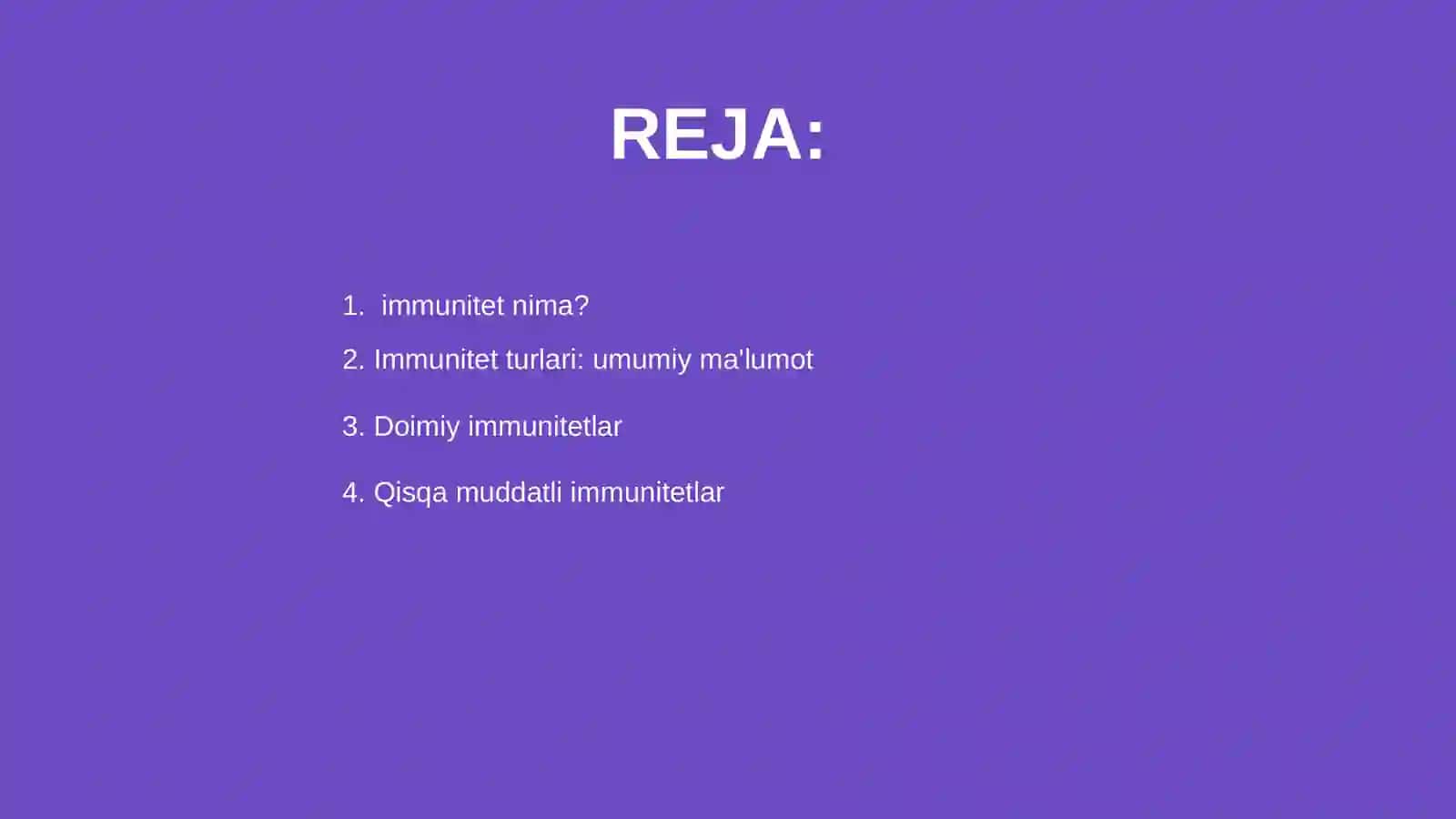 Immunitet. Immunitet turlari 2
