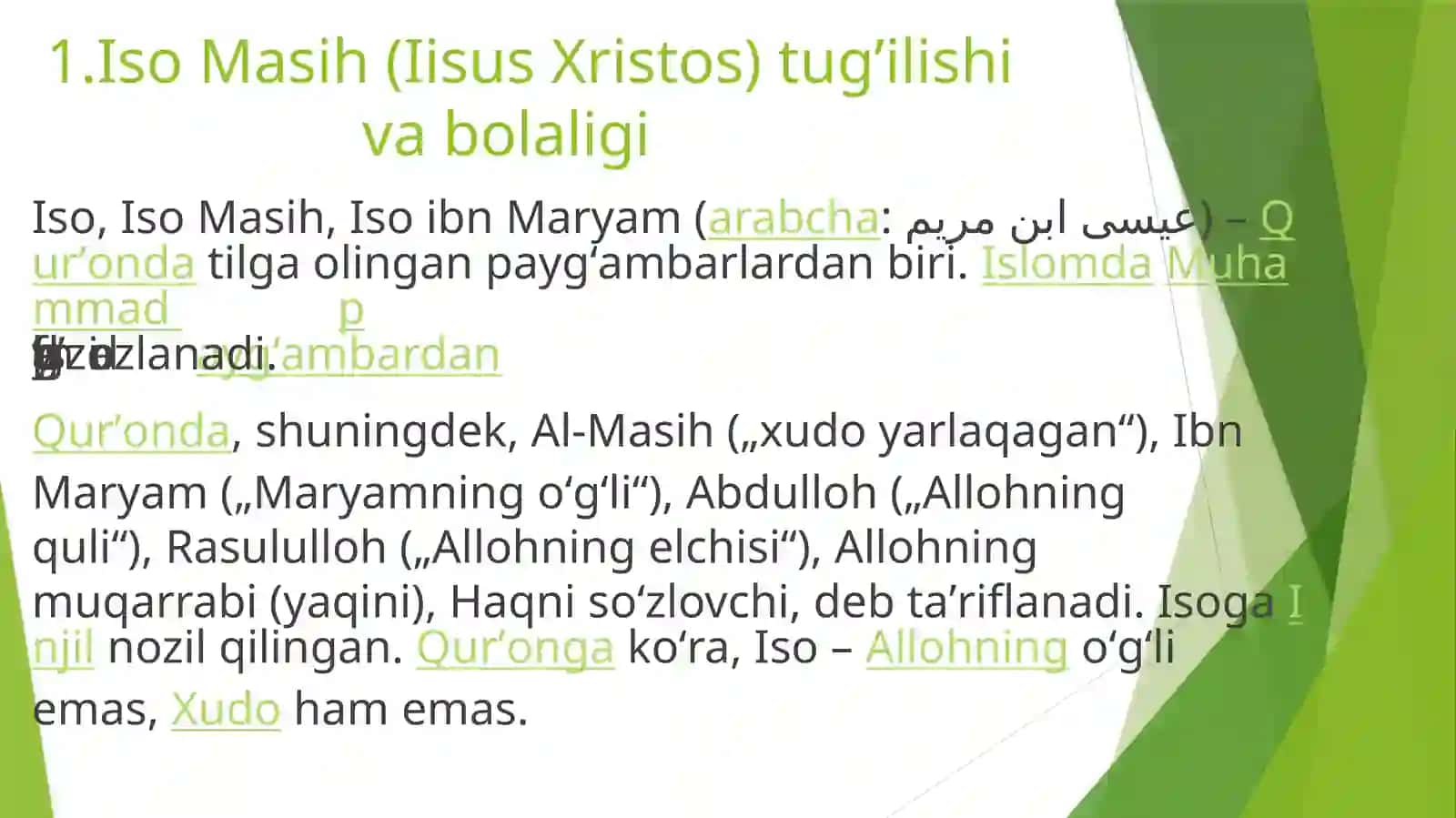 Iso Masih (Iisus Xristos) 2